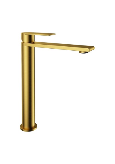 Fontana FJ-SS1022 Yüksek Lavabo Bataryası Fırçalı Altın