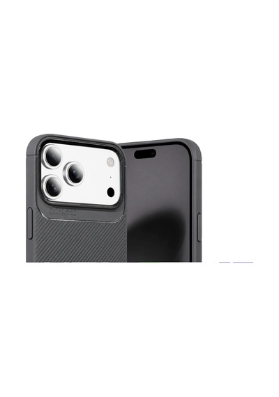 İphone 18 Pro Max Auto Focus Karbon Kapak - Gri Çok Renkli