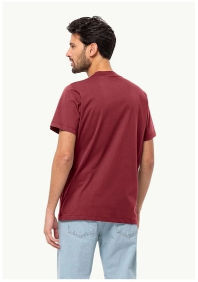 Jack Wolfskin Essential T M Erkek T-shirt-bordo Bordo
