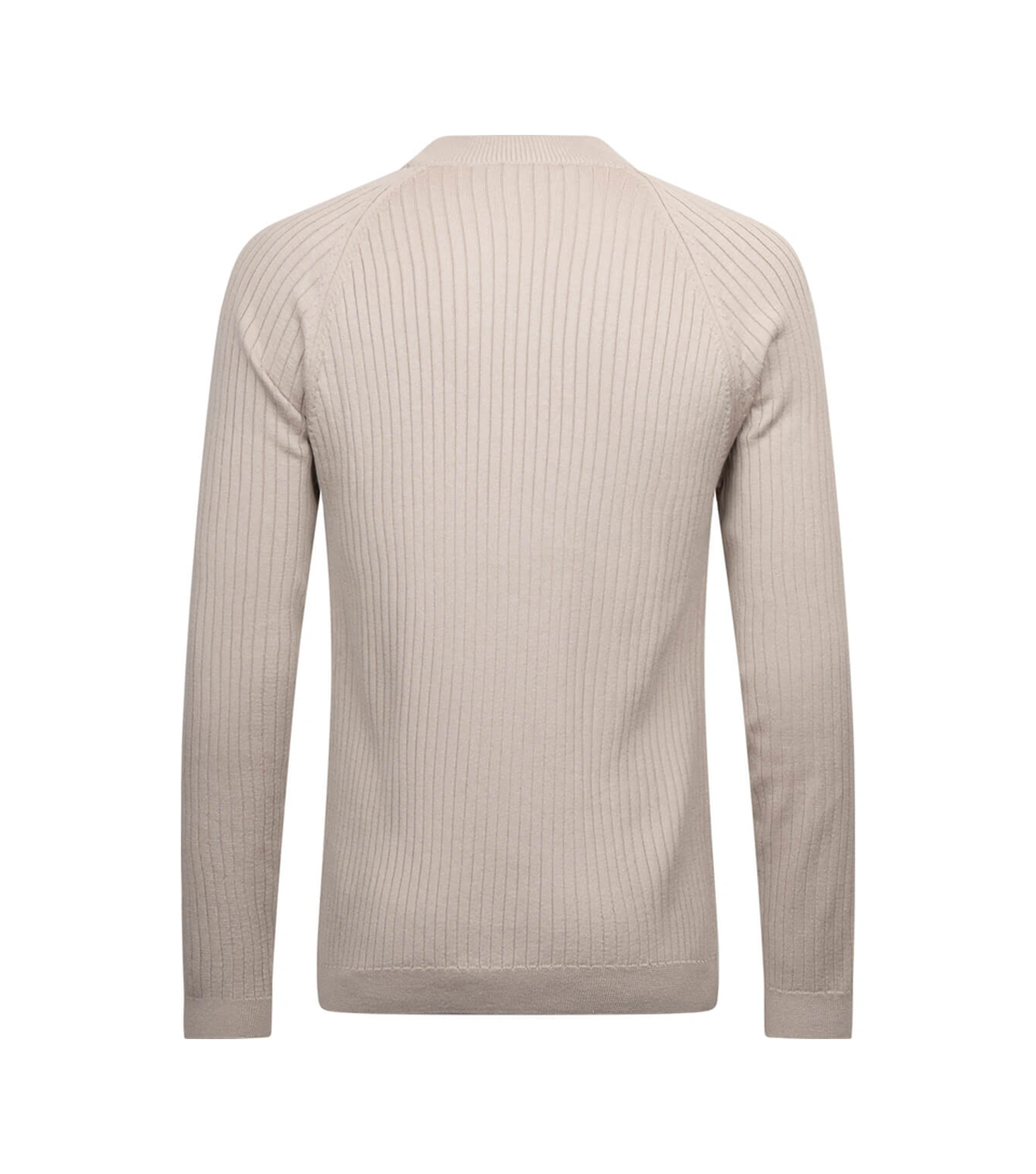 Hatemoğlu Taş Regular Fit Fitilli Çeyrek Balıkçı Yaka Pamuklu Triko Kazak 31206 Taş