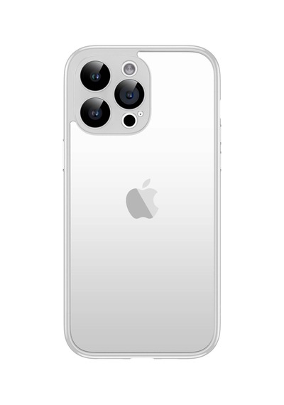 Apple iPhone Uyumlu 15 Pro Max Kılıf Zore Kamera Korumalı Bontez Bumper Gümüş