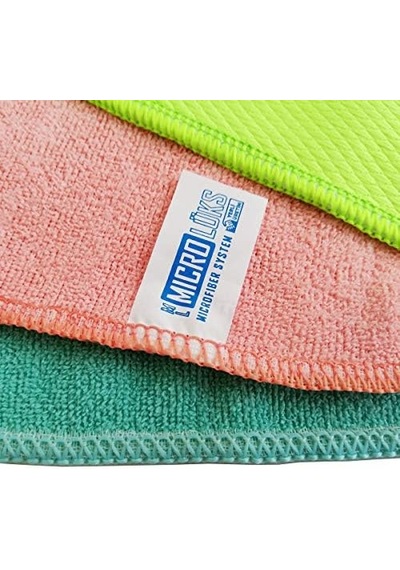 Microlüks Mikrofiber 3'lü Temizlik Bezi 2 Havlu + 1 Bez 30cm X 34cm 0