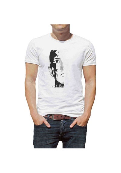 Anime One Punch Man Baskılı Beyaz Erkek Tshirt (530988376)