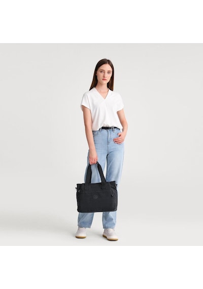 Smart Bags Omuz Askılı Kadın Çantası Krinkıl Kumaş 53310 Kahverengi