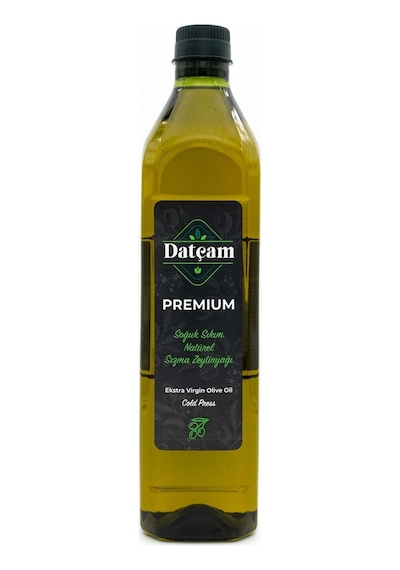 Datçam Premium Soğuk Sıkım Zeytinyağı Plastik Şişe 1000 ML