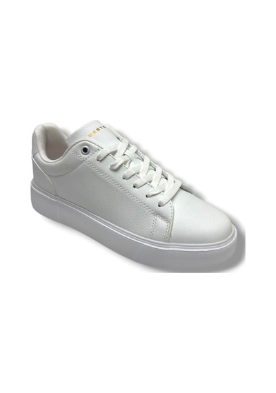 Best Of 2083-26 Baskı Deri Anatomik Erkek Sneaker Beyaz
