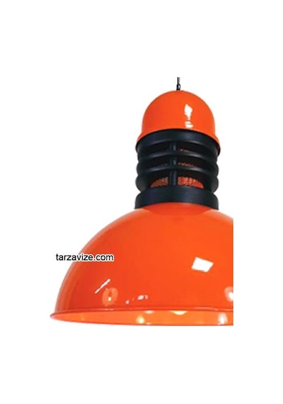 Tarzavize Trt43 Dekoratif Turuncu Tekli Retro Modern Sarkıt Avize Turuncu