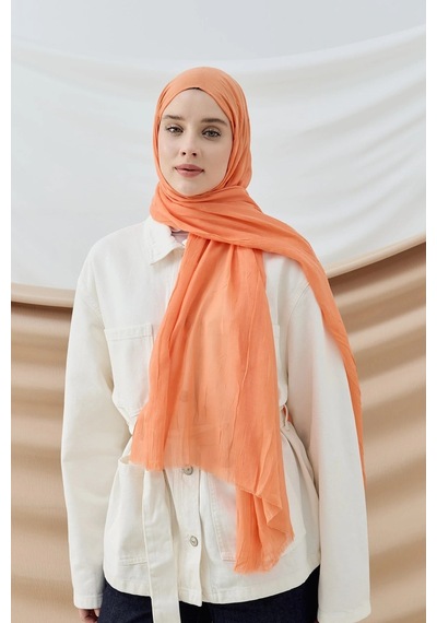 Deserto Fashion Bambu Şal Düz Renk-3568 Mercan Pembe