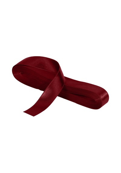 Saten Bordo Kurdele 20 Mm - 10 Mt "