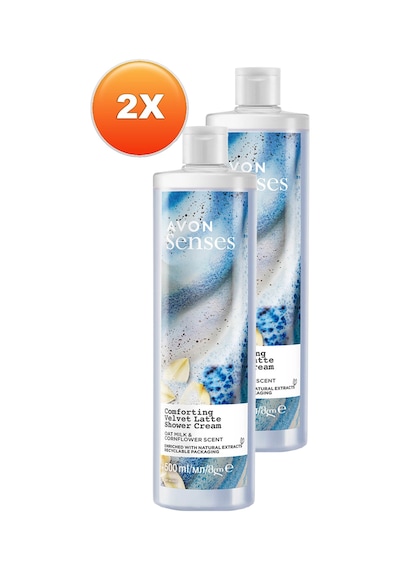 Avon Senses Yulaf Sütü Ve Peygamber Çiçeği Duş Kremi 2 x 500 ML