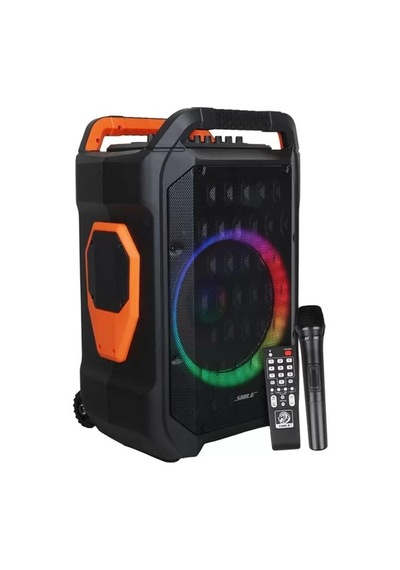 Sh Shile Sl-10 120 Watt Taşınabilir Seyyar Amfi Hoparlör Kablosuz 1 El + 1 Yaka Mikrofonlu Kumandalı Usb+sd+bt Najma