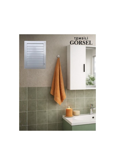 Beyaz 27 X 32 Cm Havalandırma Menfezi Banyo Menfezi Wc Baca Kapağı Tuvalet Menfezi Plastik Panjur