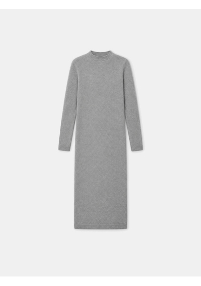 Xint Gri Oversize Mohair Elbise 851112 Gri Melanj