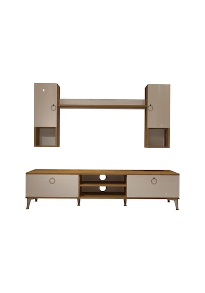 Decoraktiv Eko 5da Mdf Dvd Gold Tv Ünitesi Tv Sehpası Pera - Beyaz