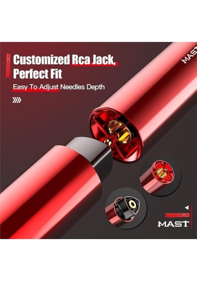Mast Tour Y22 3.0 Mm Stroke Kablosuz Dövme Ve Kalıcı Makyaj Makinesi Degrade Pembe