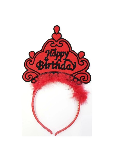 Mey İthalat Happy Birthday Yazılı Neon Renk Taç 12 Adet