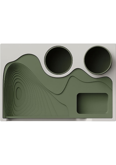 Modern Masa Üstü Organizer-fibrika Store Haki