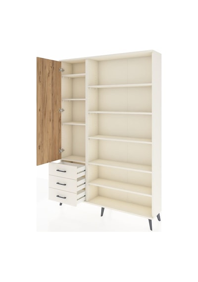 Arges Dolap 9 Raflı 3 Çekmeceli 3 Kapaklı 132x30x195 Aytaşı-ç... Aytaşı