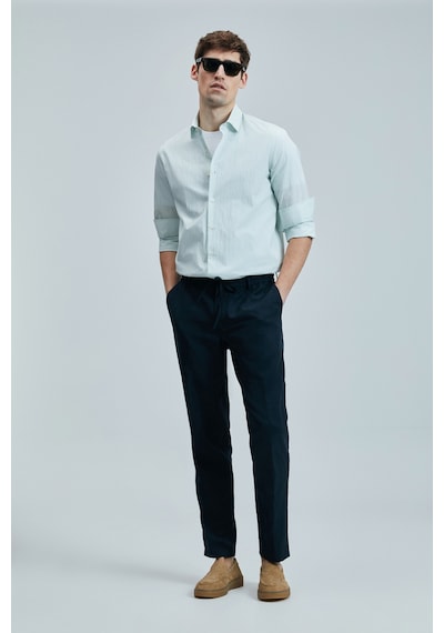 Lufian Charles Erkek Basic Gömlek Regular Fit Yeşil Yeşil 111010638100600 Yeşil