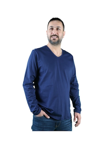 Erkek Cotton V Yaka Uzun Kollu Tişört 001