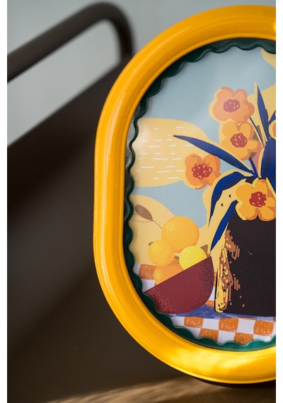 Bellini Metal Fotoğraf Çerçevesi Sarı
