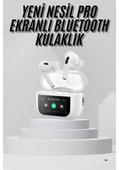 Dokunmatik - 603 - Ekranlı Air Pro 2 Anc Kulaklık Kablosuz - Csmo-tex - Çok Fonksiyonlu