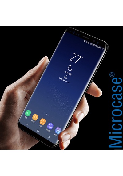 Samsung Uyumlu S8 3D Curved Full Ekran Tempered Glass Cam Koruma