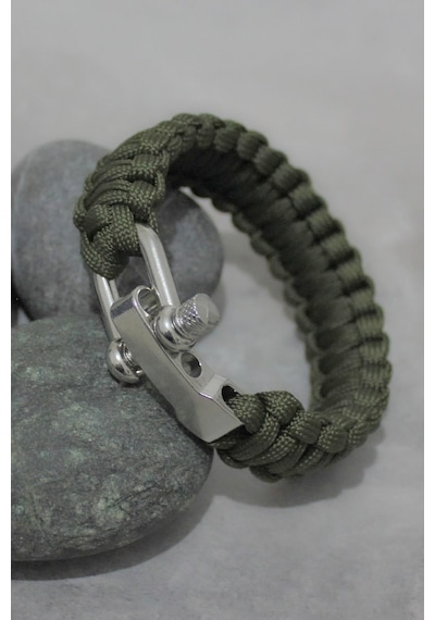 Lariss Paracord Paraşüt Ipi Outdoor Bileklik 3 Kademeli U Klips Çok Renkli