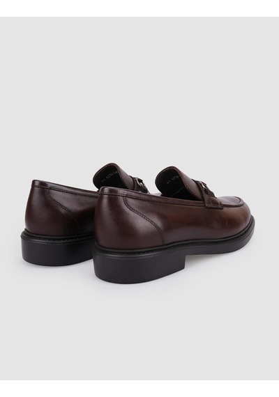Cabani Venano %100 Hakiki Deri Kahverengi Tokalı Erkek Loafer
