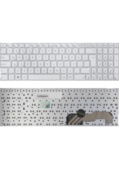 Asus Uyumlu P541, P541n, P541na, P541s, P541sa, P541u, P541ua, P541uj, P541uv Klavye Tr Beyaz