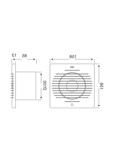 10 Cm Aspiratör Fan - 100 M³/h Debi İle Enerji Tasarruflu Açık Ahşap