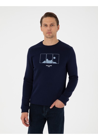 Pierre Cardin Erkek Lacivert Sweatshirt 50290703-vr033 Lacivert
