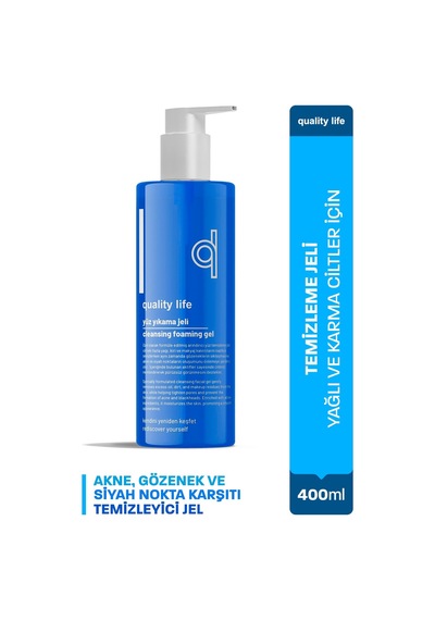 Quality Life Yağlı Karma Ciltler İçin Yüz Yıkama Jeli 400 ML