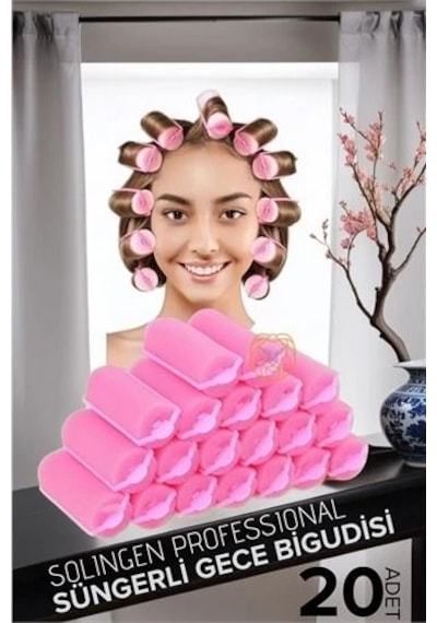 Süngerli Gece Bigudisi 3 Cm 20 Adet Solingen Professional .