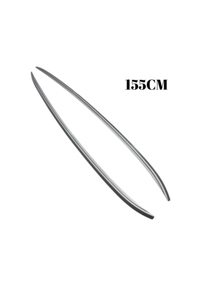 Tavan Çıtası Üniversal Parlak Gümüş Gri Silver Renk 155cm 2li Set 19916