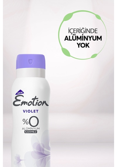 Violet Kadın Alüminyumsuz Vegan Deodorant 3x150ML Hızlı Kurur,leke Bırakmaz