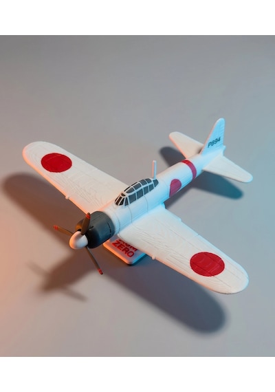 Riti Design - Zero - A6m Zero Savaş Uçağı 3d Model Kit Kartı Maketi