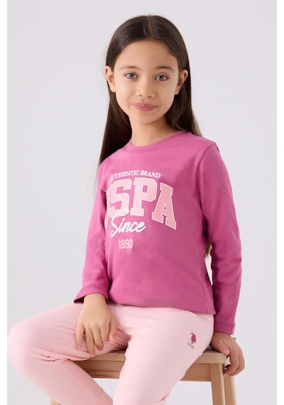 U.s. Polo Assn. 1966 Authentic Brand Kız Çocuk Leylak Uzun Kol Pijama Takım Leylak