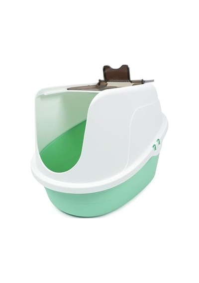 M Renk Seçenekli Eco Tıma Kedi Tuvaleti, Sea Green Açık Bej