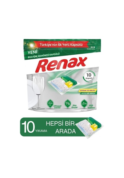 Bulaşık Makinesi Kapsül Deterjanı 10 Kapsül