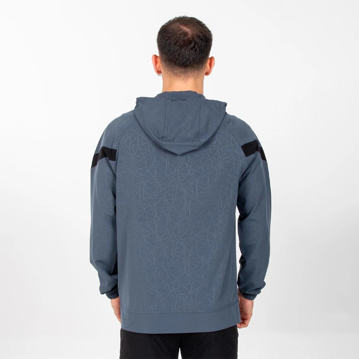 Hummel Flex Erkek Gri Kapüşonlu Ceket Siyah