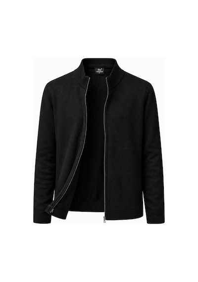 Classics Men Turbulance Slim Fit Erkek Tam Fermuarlı Triko Ceket - 7521 Siyah
