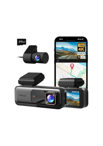 Botslab 980h 4k Ön Ve Arka, 4k Araba Cam Ön Ve Arka Kamera, Gece Görüşü, Starvıs Cam, A Sku: Smg8690010053886