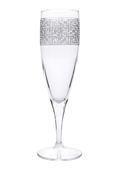 Camhare 44896 Labirent Platin 6 lı Şampanya Bardağı