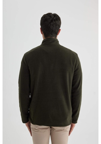 Defacto Regular Fit Yarım Fermuarlı Sweatshirt B7846axnskh211 Haki