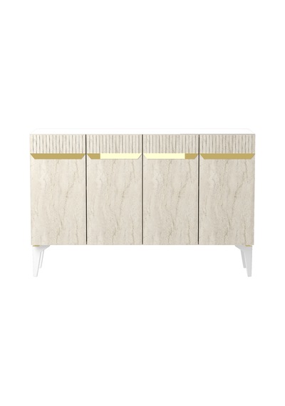 Ka1244btg Duma Konsol Beyaz-traverten-gold 120cm Beyaz - Traverten - Gold Ka1244btg Duma Konsol Beyaz-traverten-gold 120cm Beyaz - Traverten - Gold