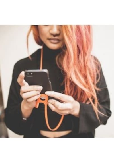 Safe+ - Telefon Boyun Askısı Turuncu