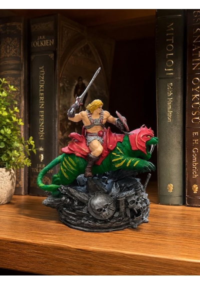 He-man Atılgan Figürü 17 Cm Dekoratif Figür Koleksiyonluk Masaüstü Kitaplık Vitrin Dekoru Nostaljik Hediye