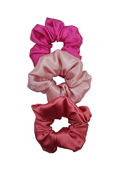 Saten Saç Tokası Scrunchie Toka 3 Adet Karışık5 Diğer