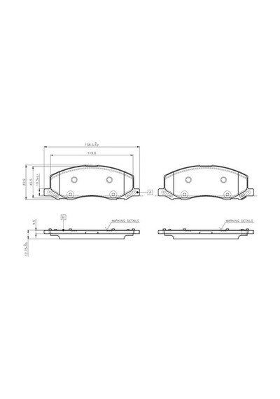 Bosch 0986tb3108 On Fren Balatasi 13237752